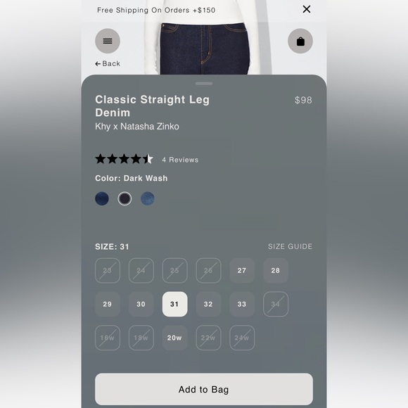 khy - Classic Straight Leg Denim - Picture 6 of 6